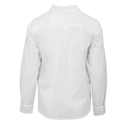 Chemisier broderie anglaise blanc clodia Femme LA PETITE ETOILE