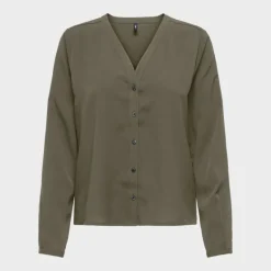 Chemisier col V lenia kalamata avec boutons Femme ONLY