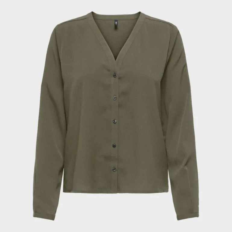 Chemisier col V lenia kalamata avec boutons Femme ONLY