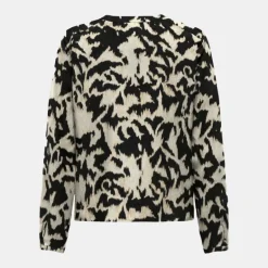 Chemisier fluide imprimé Lenia col v Femme ONLY