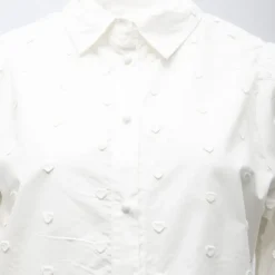 Chemisier noir claryne à motif coeurs brodés Femme DEELUXE 74