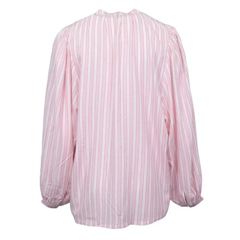 Chemisier rayé rose Caisy col V Femme LA PETITE ETOILE