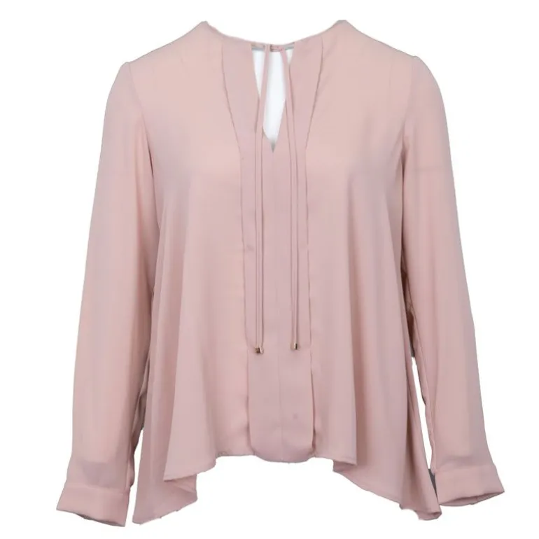 Chemisier rose pastel leger asymétrique col V Femme IMPERIAL