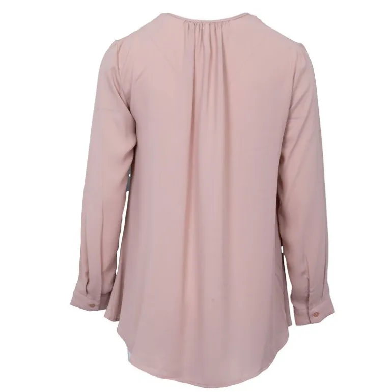 Chemisier rose pastel leger asymétrique col V Femme IMPERIAL