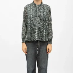 Chemisier verte annika avec imprimé Femme DEELUXE 74