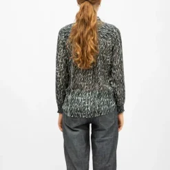 Chemisier verte annika avec imprimé Femme DEELUXE 74