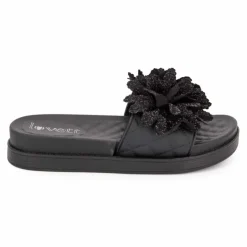 Claquette avec fleur sur le dessus Femme LOVETT