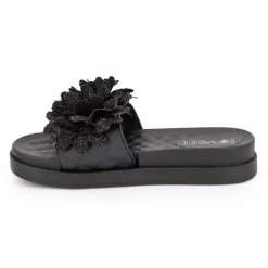 Claquette avec fleur sur le dessus Femme LOVETT