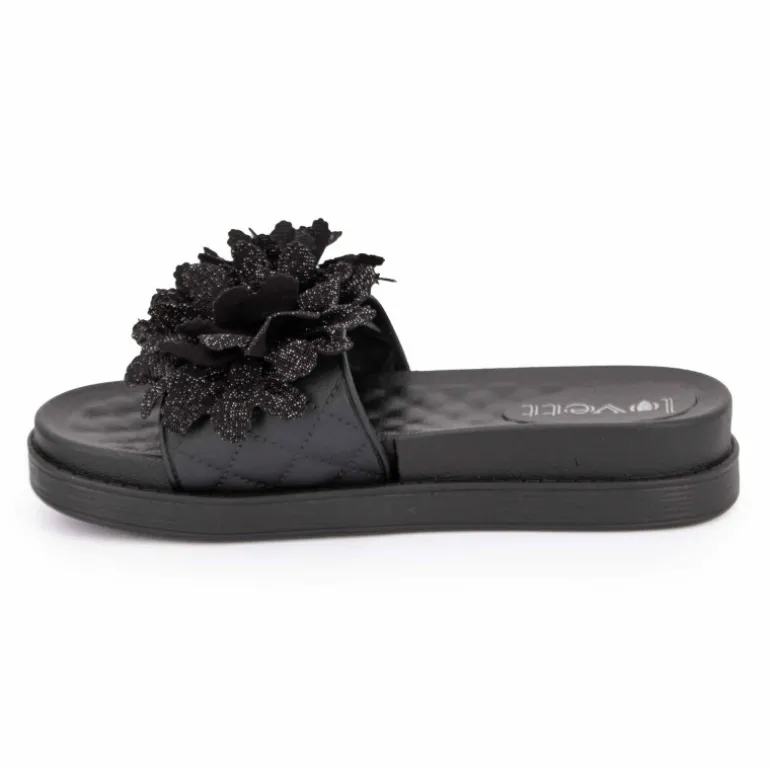 Claquette avec fleur sur le dessus Femme LOVETT