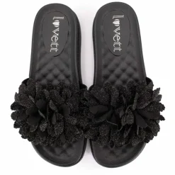 Claquette avec fleur sur le dessus Femme LOVETT