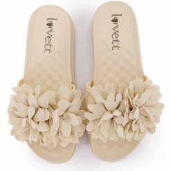 Claquette avec fleur sur le dessus Femme LOVETT