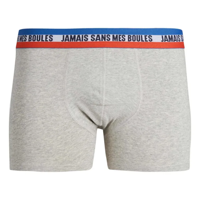 Coffret cadeau boxers/chaussettes inscription coton stretch Homme JACK & JONES