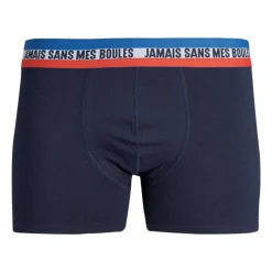 Coffret cadeau boxers/chaussettes inscription coton stretch Homme JACK & JONES