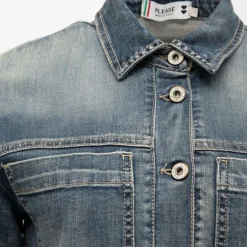 Combipantalon en jean brut avec coeur à strass Femme PLEASE