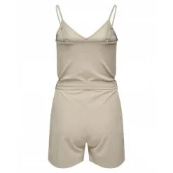 Combishort col v bretelles réglables ceinture uni Femme JDY