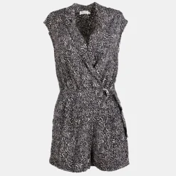 Combishort imprimé fantaisie noir et blanc Femme DEELUXE 74
