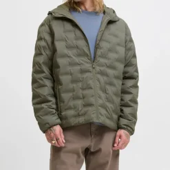 Coupe-vent texturé Haston avec capuche couleur olive Homme JACK & JONES