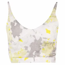 Crop top bretelles blanc motif fantaisie Femme CALVIN KLEIN
