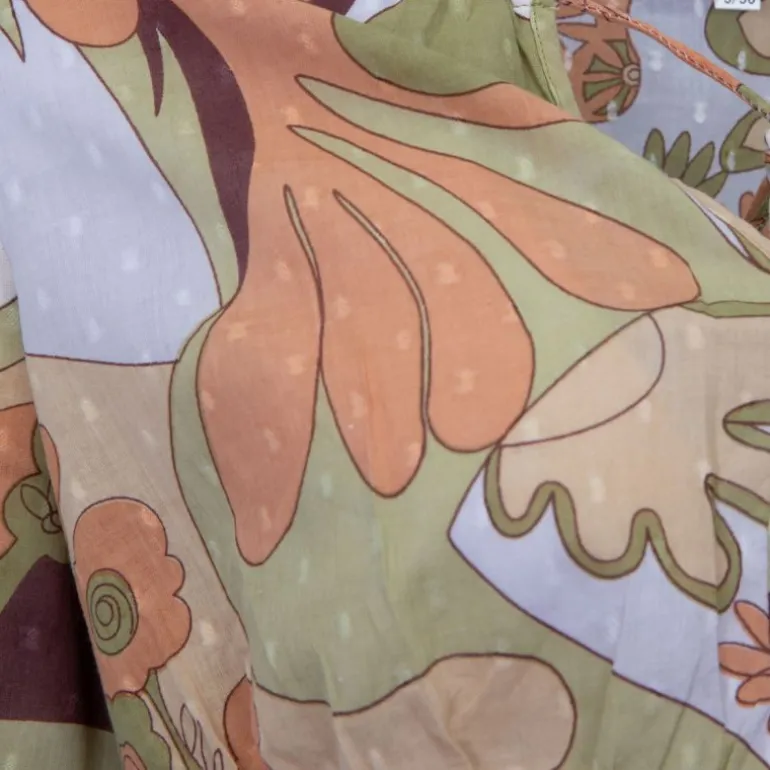 Crop top fleuri manches longues bahia Femme ANTIK BATIK