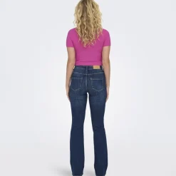 Crop top manches courtes uni Femme ONLY