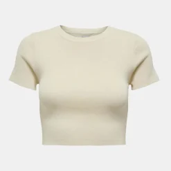 Crop top moulant manches courtes Femme JDY