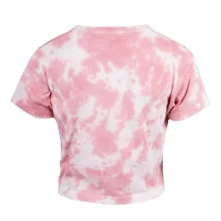 Crop top rose tie&dye logo poitrine Femme VON DUTCH