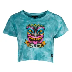 Crop top tie&dye imprimé Femme VON DUTCH