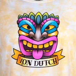 Crop top tie&dye imprimé Femme VON DUTCH