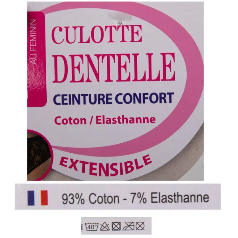 Culotte taille haute dentelle Femme LINGERIE AU FEMININ