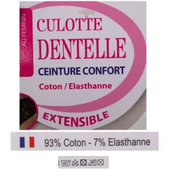 Culotte taille haute dentelle Femme LINGERIE AU FEMININ