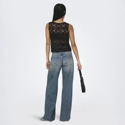 Débardeur à dentelle eva col rond regular Femme JDY