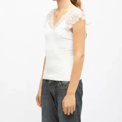 Débardeur brivia épaule en dentelle col V Femme DEELUXE 74