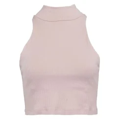 Débardeur couleur peau cotelé col cheminé Femme IMPERIAL