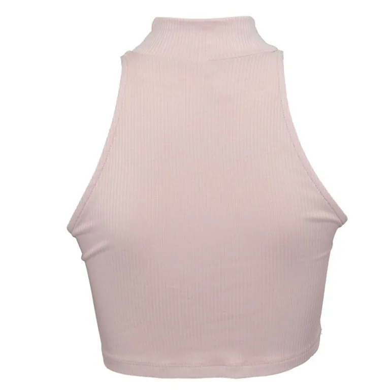 Débardeur couleur peau cotelé col cheminé Femme IMPERIAL