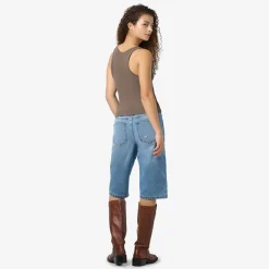 Débardeur judy col rond logo brodé Femme NOISY MAY