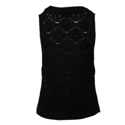 Débardeur maille brodé coton beige Miro Femme LA PETITE ETOILE