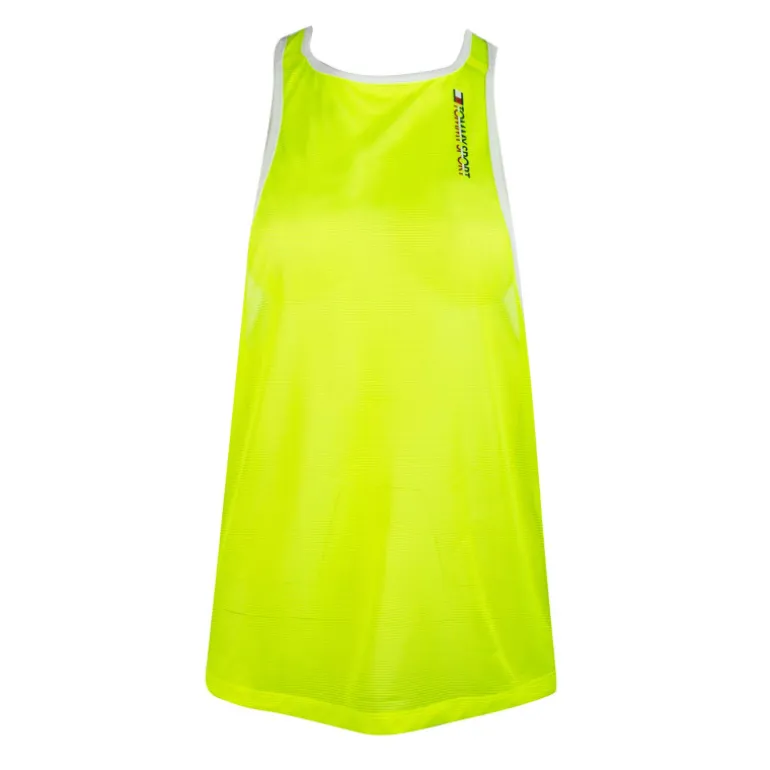 Débardeur translucide jaune fluo Femme TOMMY HILFIGER