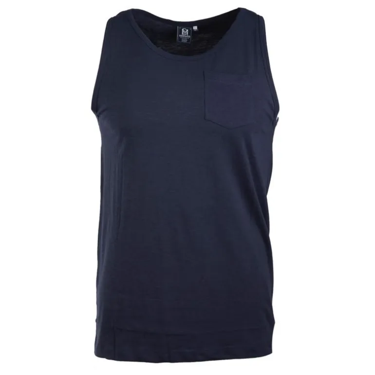 Debardeur slub uni avec poche malabar Homme BLAGGIO