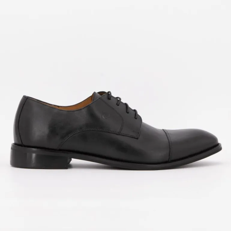 Derbies à lacets noires cuir lisse Homme PIERRE CARDIN