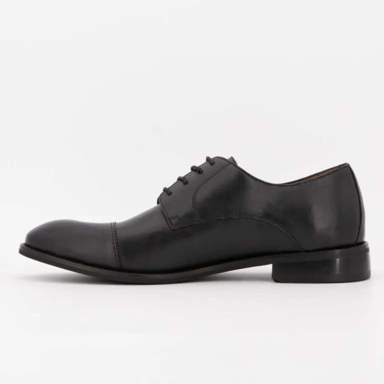 Derbies à lacets noires cuir lisse Homme PIERRE CARDIN
