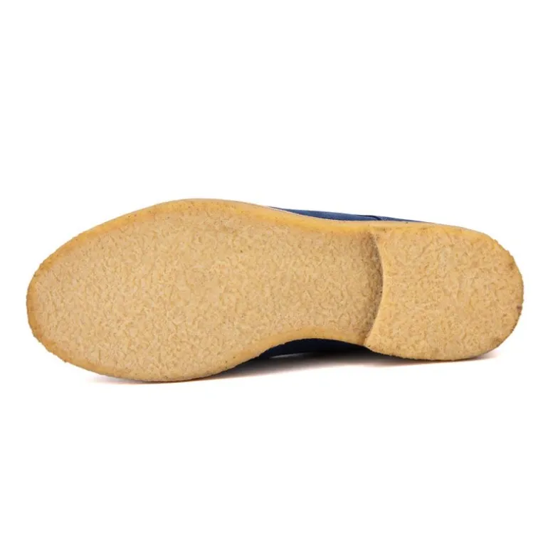 Derbies bleu cobalt en daim Homme LUSQUINOS