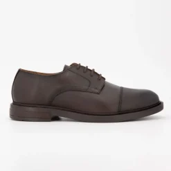 Derbies cuir à lacets avec surpiqures Homme ELWIN