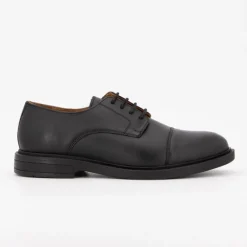 Derbies cuir à lacets avec surpiqures Homme ELWIN
