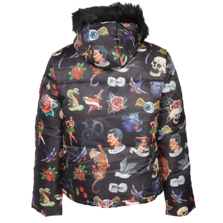 Doudoune à capuche avec fourrure Femme VON DUTCH