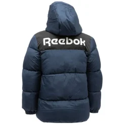Doudoune à capuche navy logo blanc brodé Enfant REEBOK