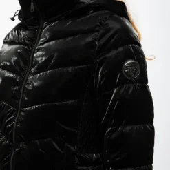 Doudoune à capuche zippée mattia col montant black Femme DEELUXE 74