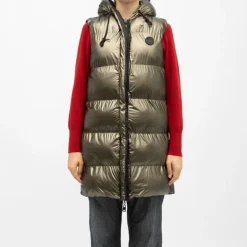 Doudoune mi longue liliana khaki brillante Femme DEELUXE 74