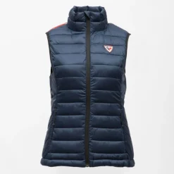 Doudoune sans manches col cheminé logo à relief bi color Femme ROSSIGNOL