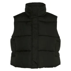 Doudoune sans manches courte col cheminée Femme PIECES