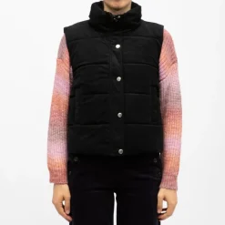 Doudoune sans manches rayia black col montant Femme DEELUXE 74